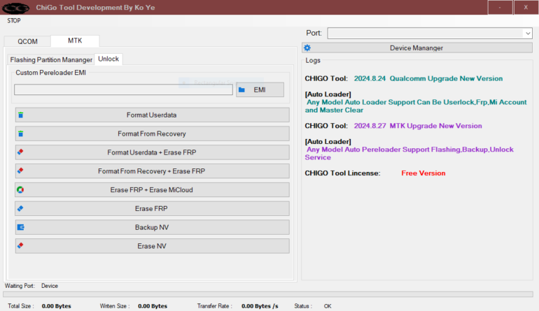 Chigo tool development by ko ye for mediatek and qualcomm devices (free download)