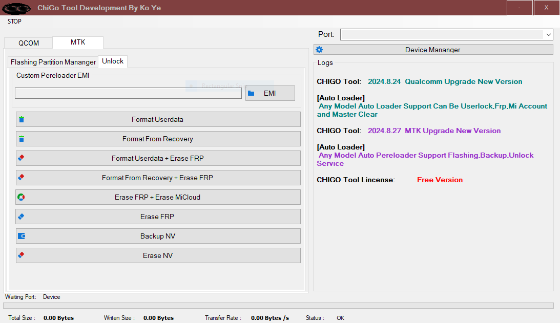 Chigo tool development by ko ye for mediatek and qualcomm devices (free download)